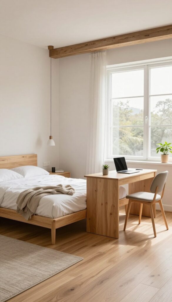 3. Loft Bed Over a Work-From-Home Zone idea