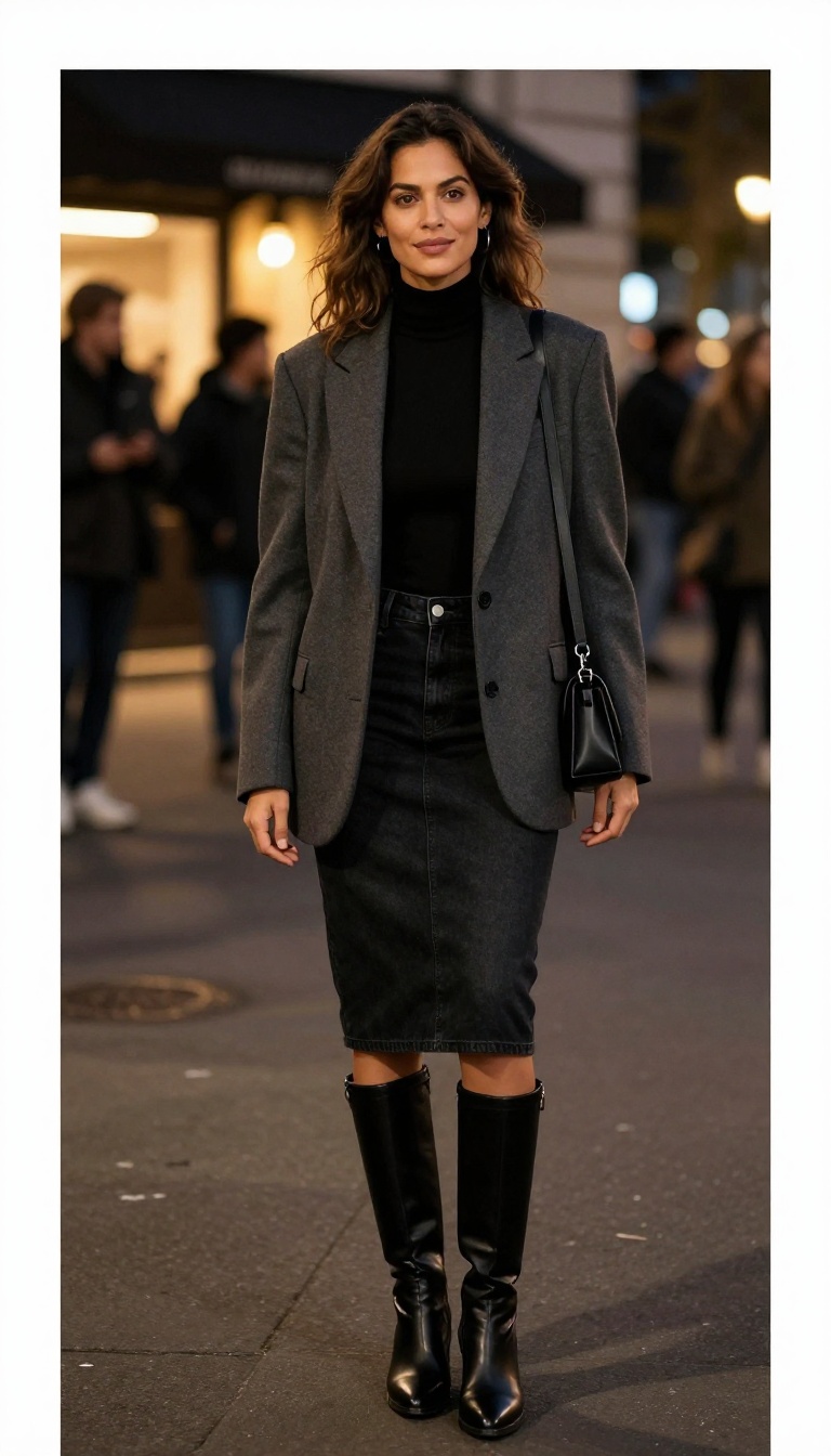 7. Turtleneck and Blazer