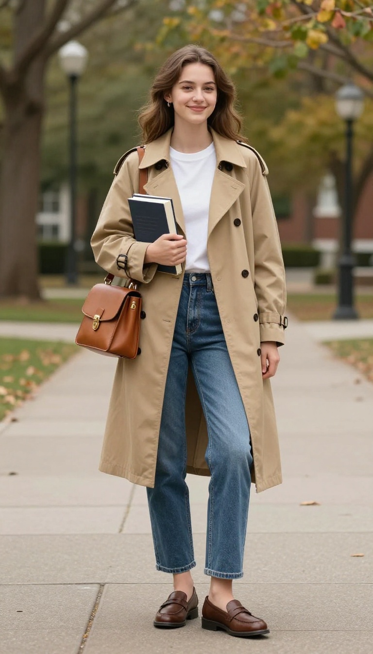 13. The Classic Trench and Denim