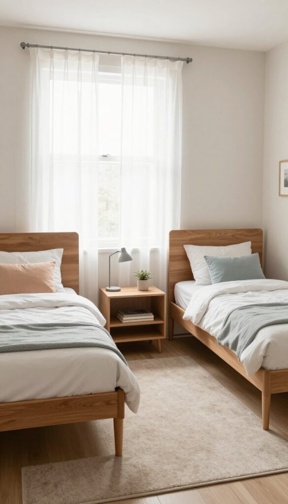7. Use Headboards or Wall Panels as Separators idea