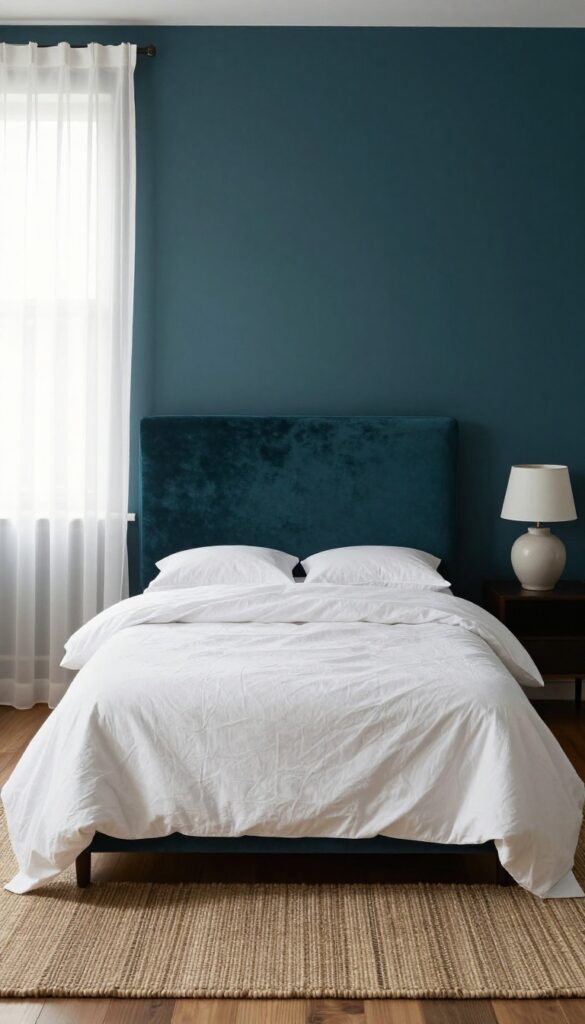 7. Dark Teal With Soft Textures idea