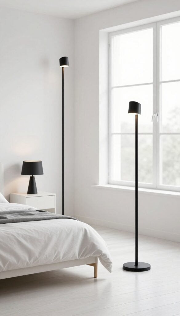 9. Black Lighting Fixtures for Contrast idea