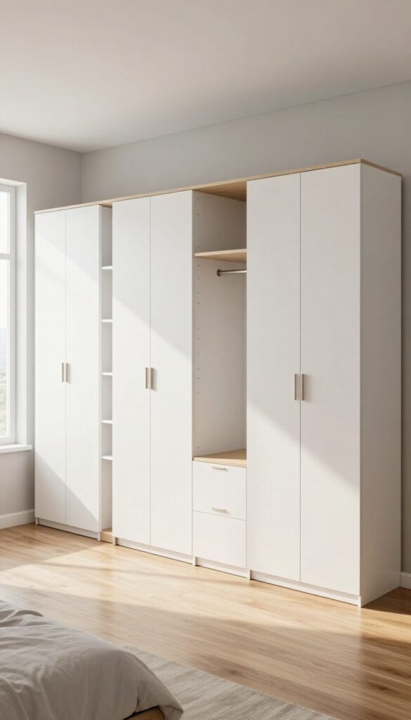 9. Modular Wardrobes With Clean Geometry idea