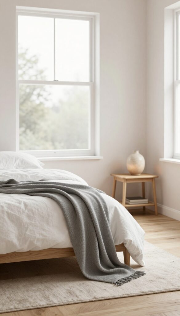 4. Scandinavian Calm Floor Bedroom idea