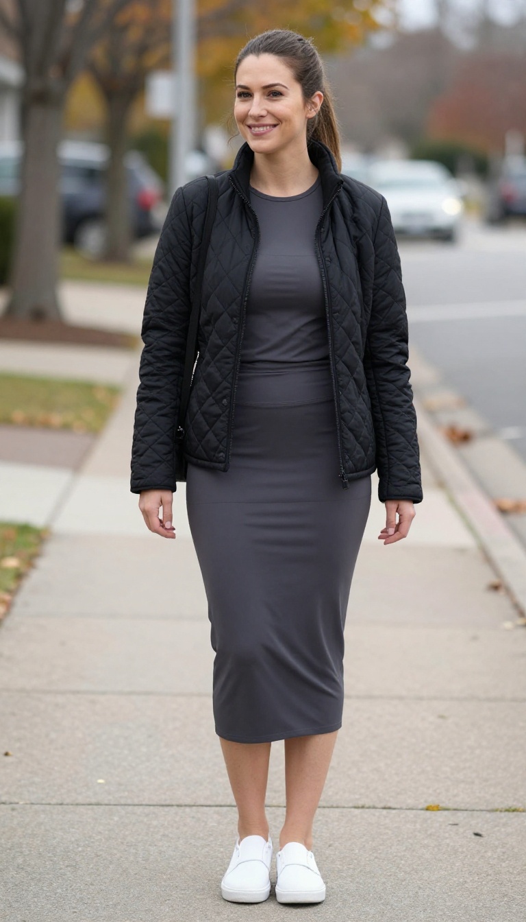 12. Quilted Jacket and Snoga Skirt