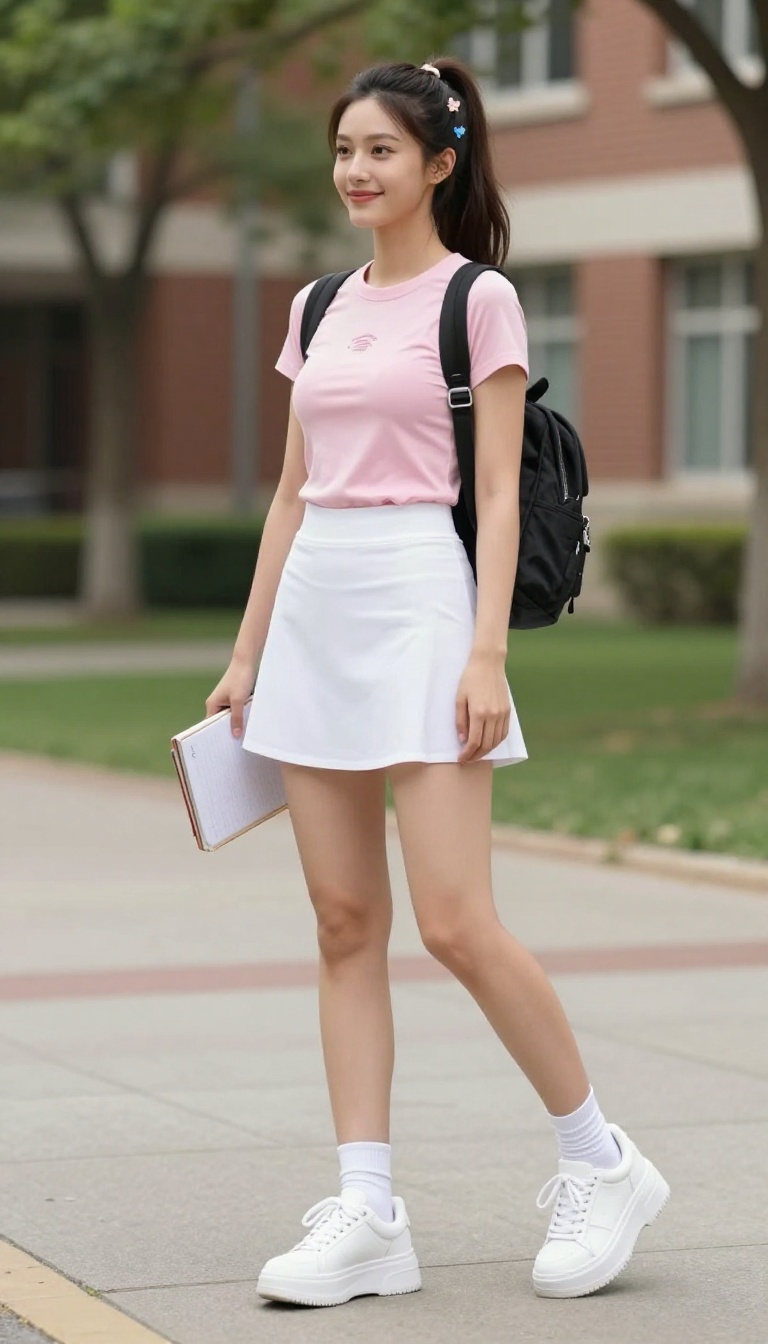 11. Platform Sneakers with a Tennis Skirt