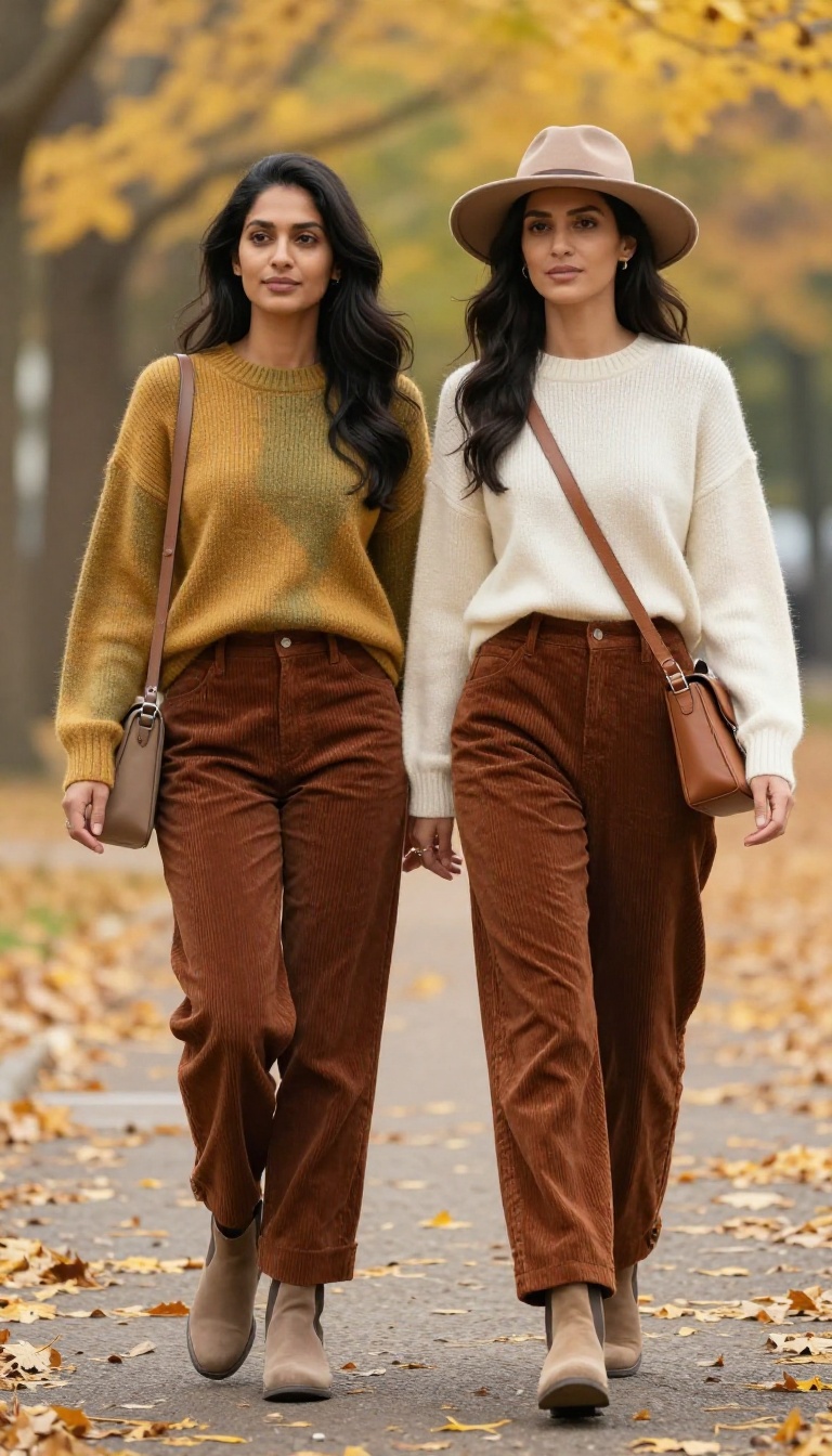 5. Fair Isle Sweater + Corduroy Pants