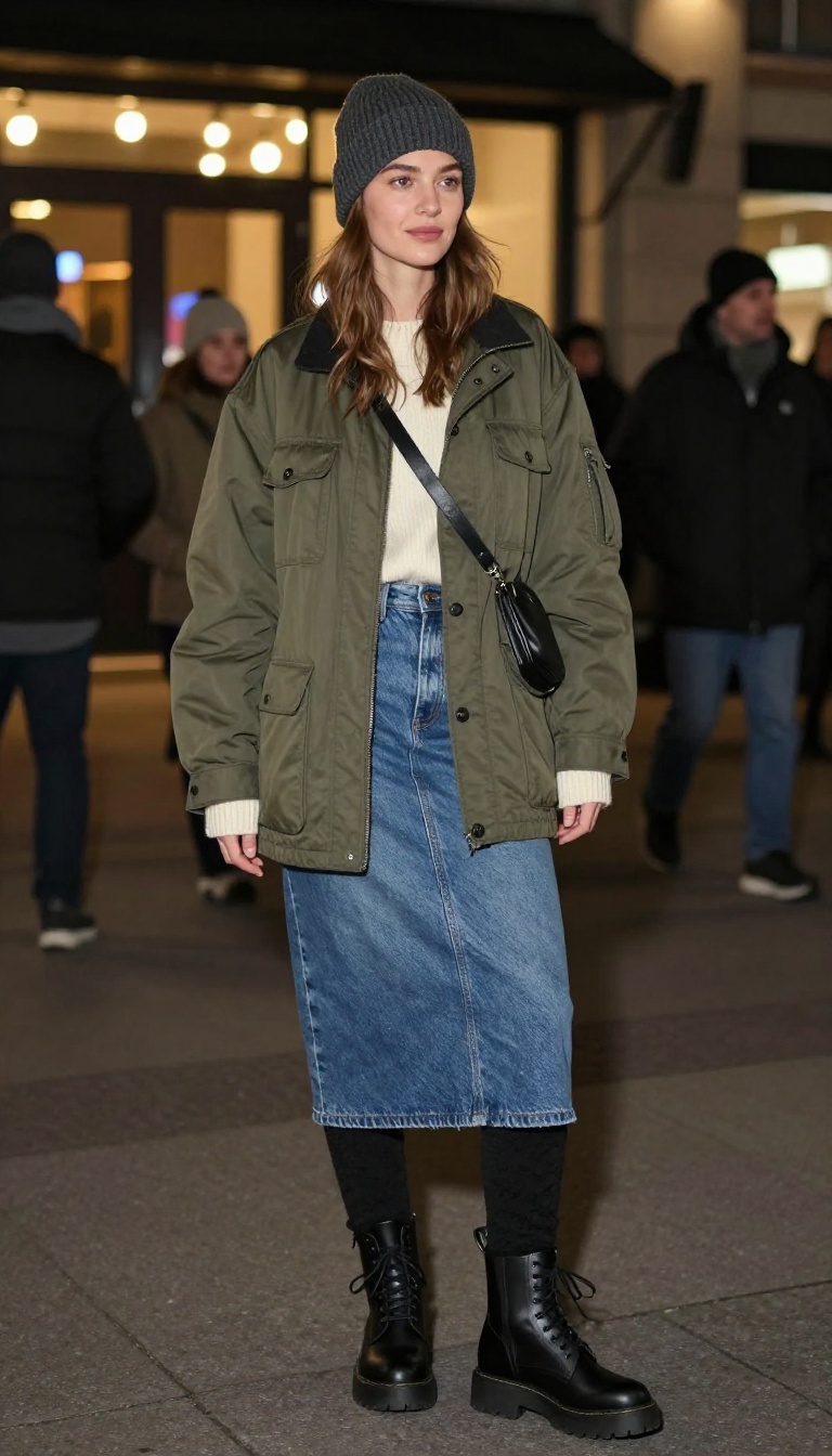 10. Utility Jacket and Beanie