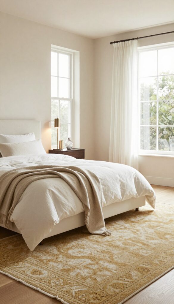 8. Thoughtful Textures Through Rugs and Throws idea