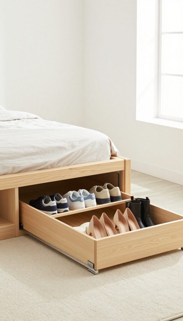 3. Under-Bed Slide-Out Trays idea