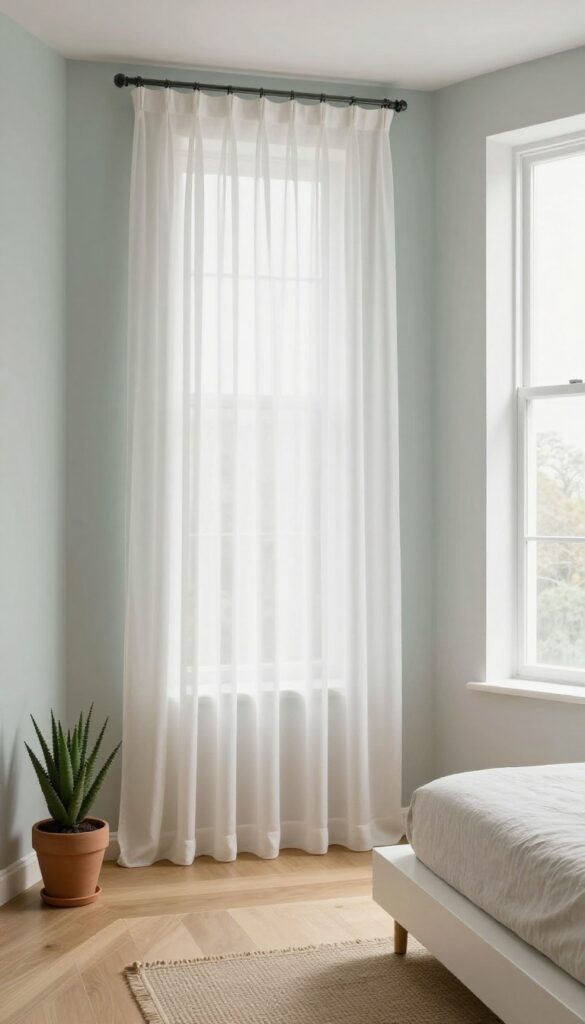 5. Hang Curtains Higher Than the Window idea