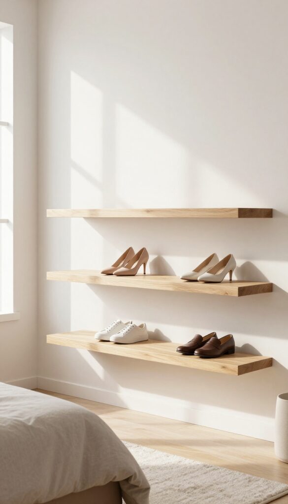 5. Floating Shoe Ledges idea