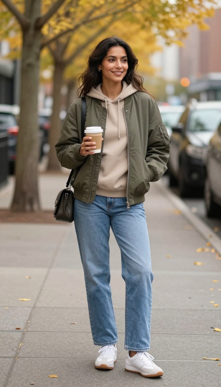 11. Sporty Luxe with a Hoodie and Retro Sneakers