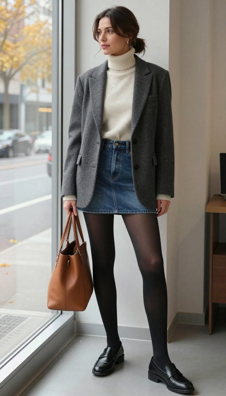 7. Blazer and Loafers for Work