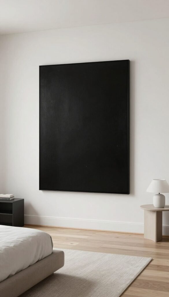 8. Monochrome Artwork as a Statement idea