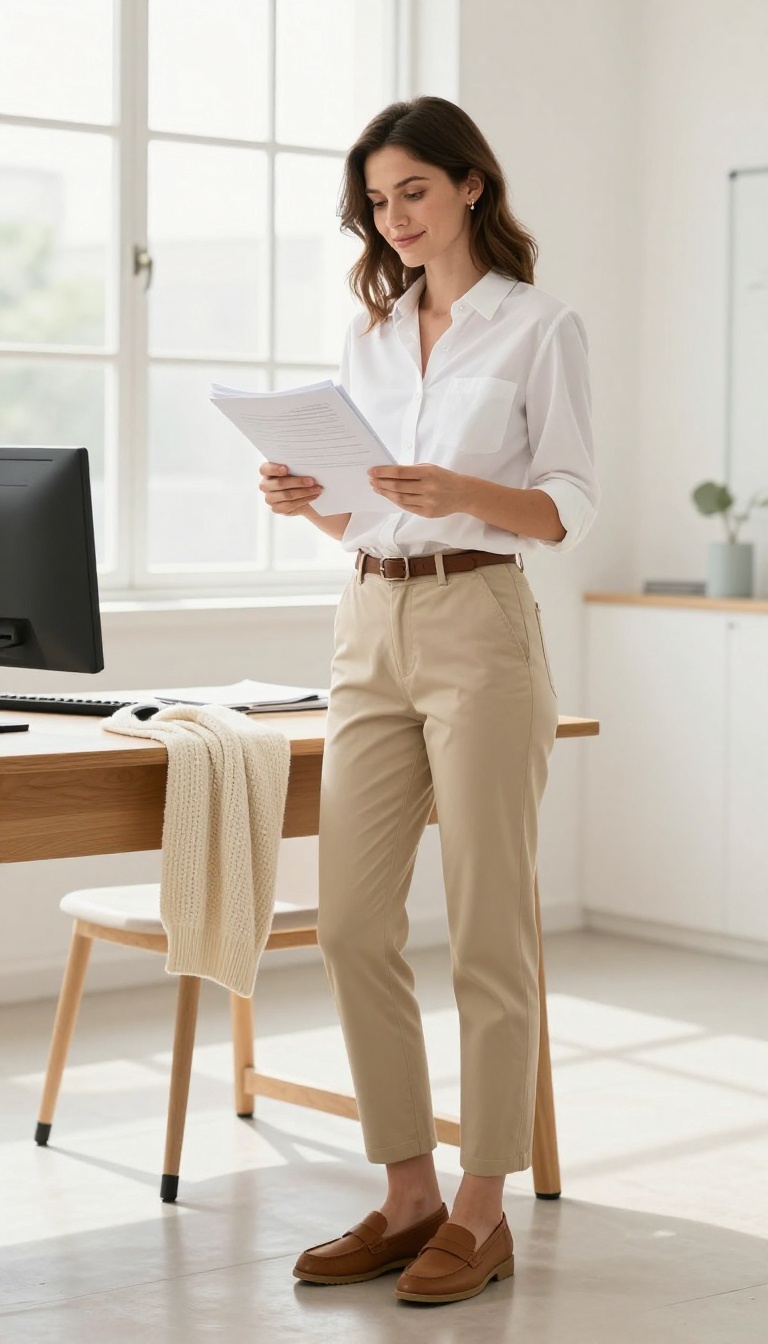 3. The Button-Down Shirt and Chino Pants