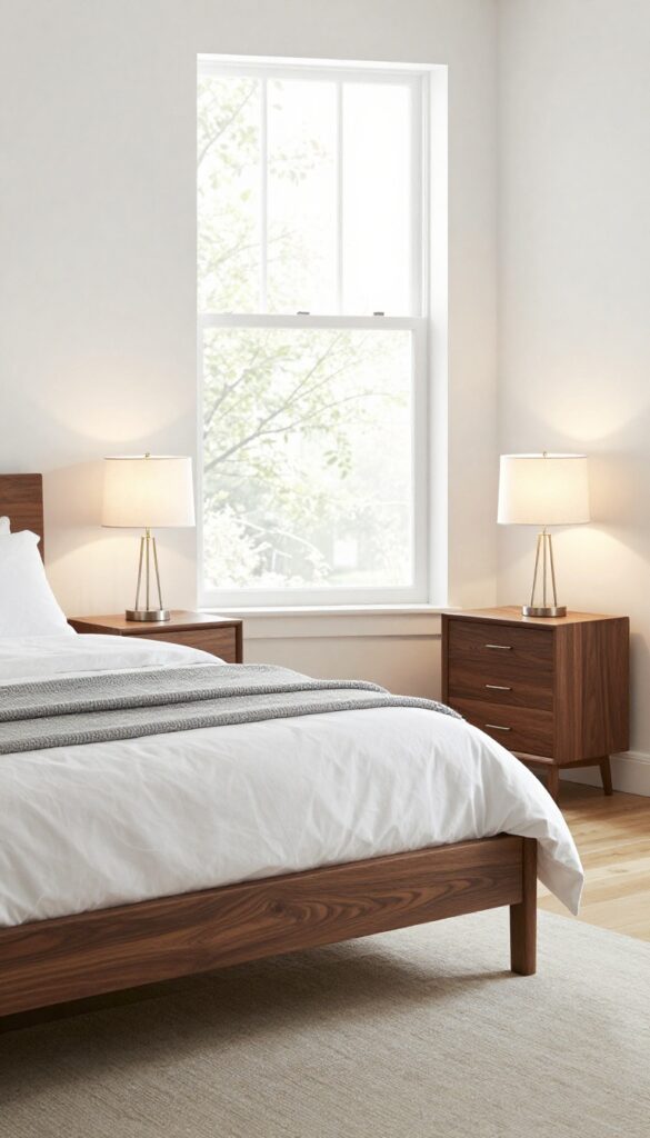 4. Use Matching Nightstands and Lamps idea