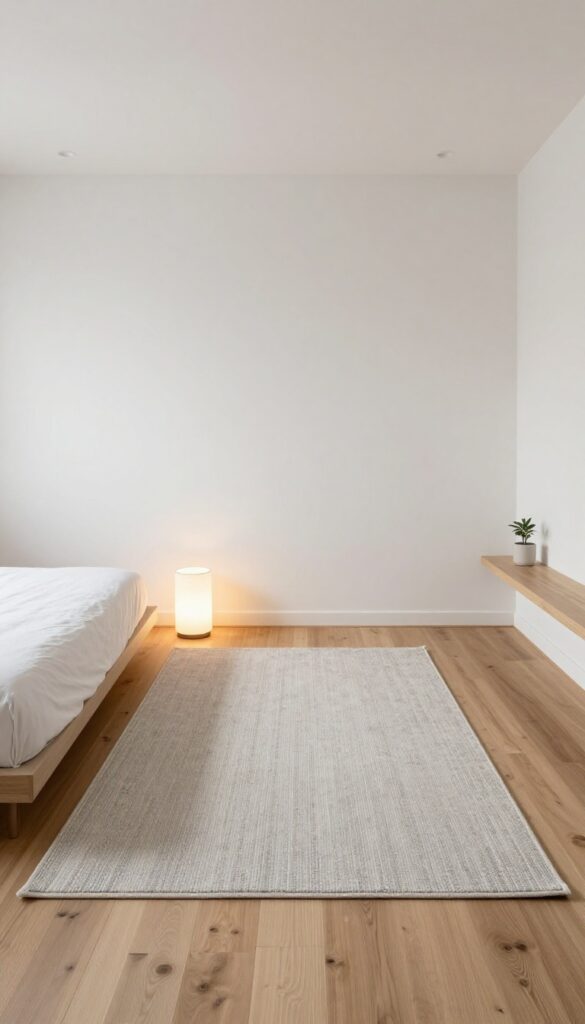 5. Soft Zoning With Rugs and Lighting idea