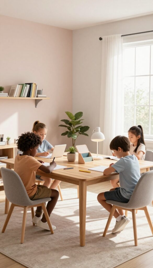 4. Shared Desk, Individual Stations idea