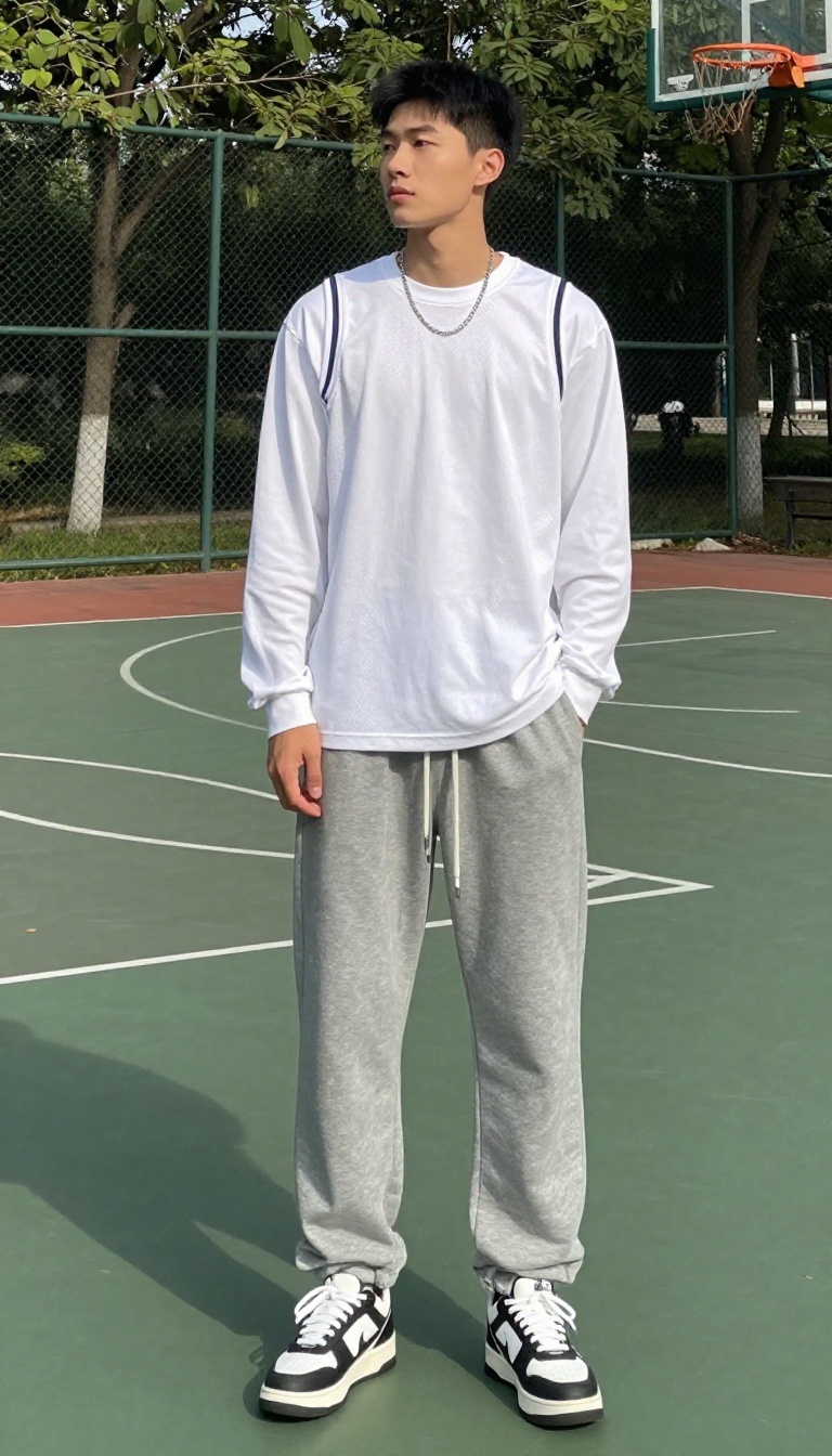 15. Mesh Jersey and Sweatpants