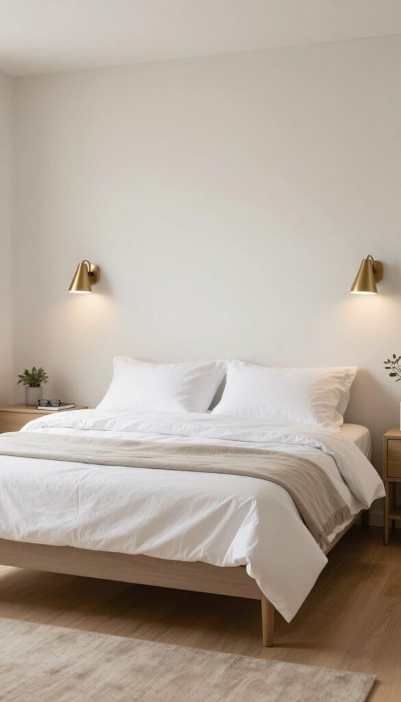 4. Wall Sconces to Free Up Nightstand Space idea