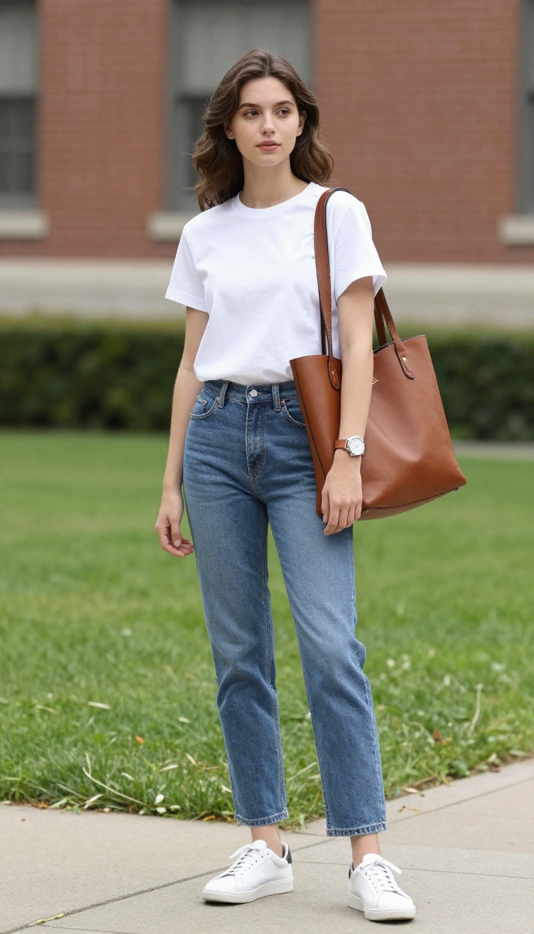 15. The Minimalist Watch and Leather Bag