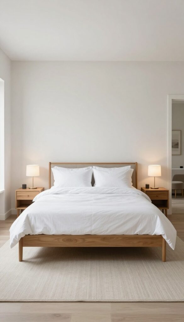 1. Centered Bed With Clear Walkways idea