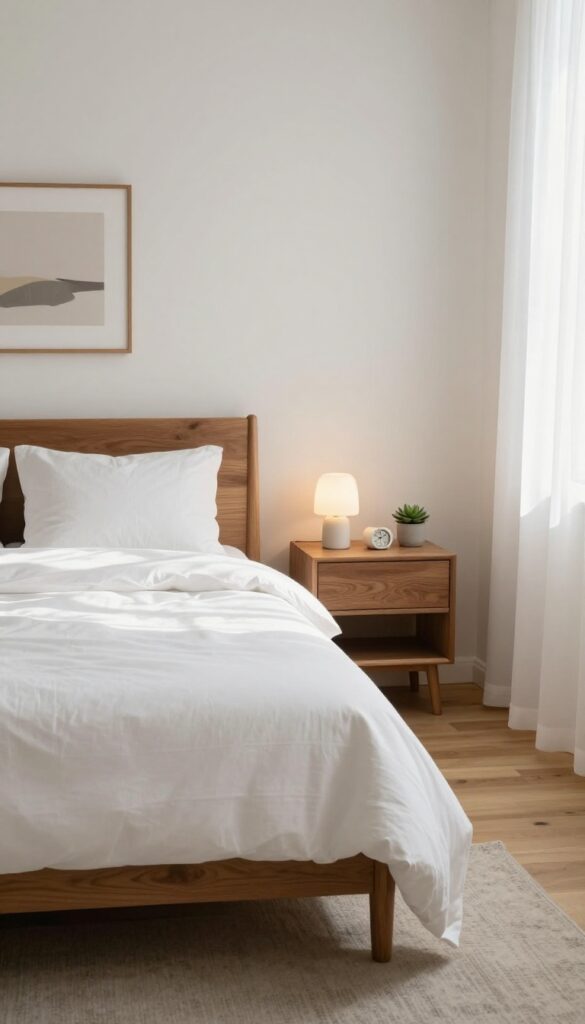 1. Use a Shared Nightstand Instead of Two idea