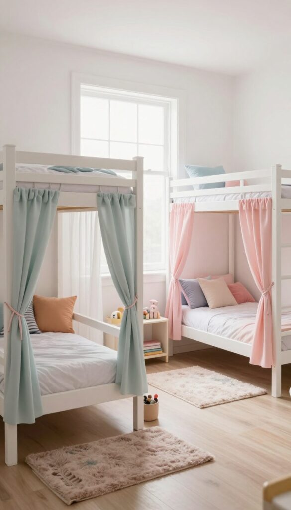 4. Bunk Beds With Curtains for Privacy idea