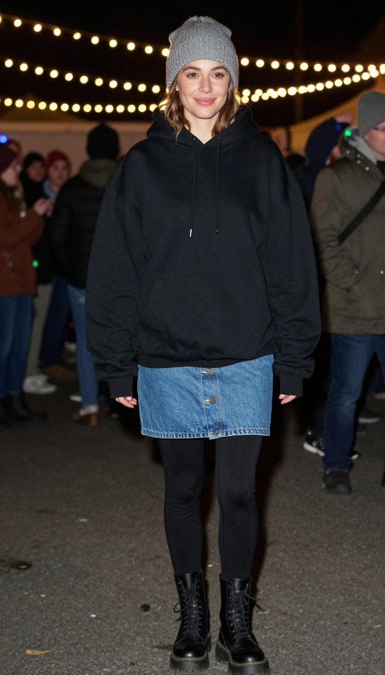 2. Oversized Hoodie and Leggings