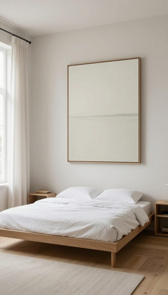 1. Oversized Statement Art That Anchors the Room idea