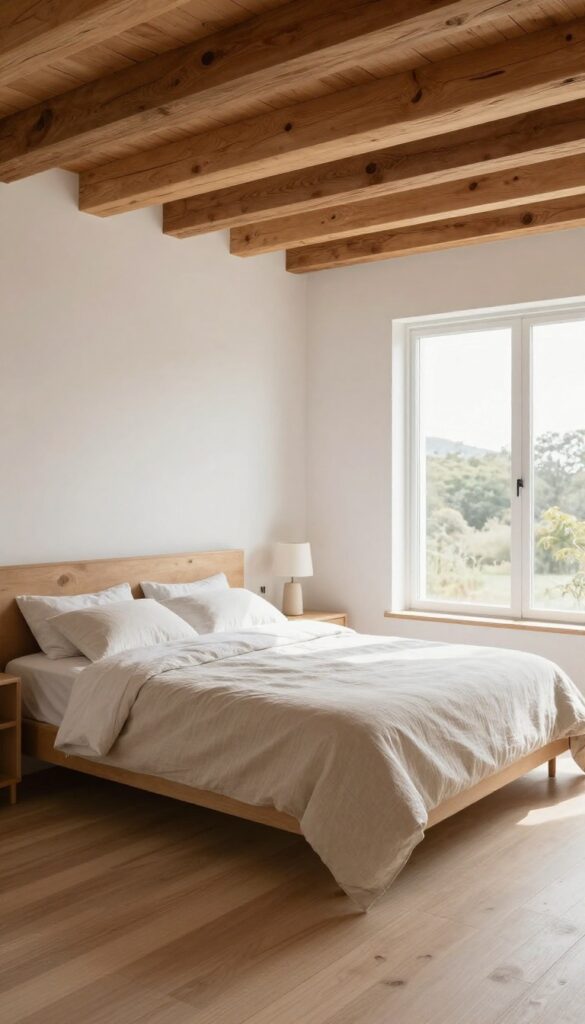 2. Wood Beam Ceiling for Warmth and Character idea