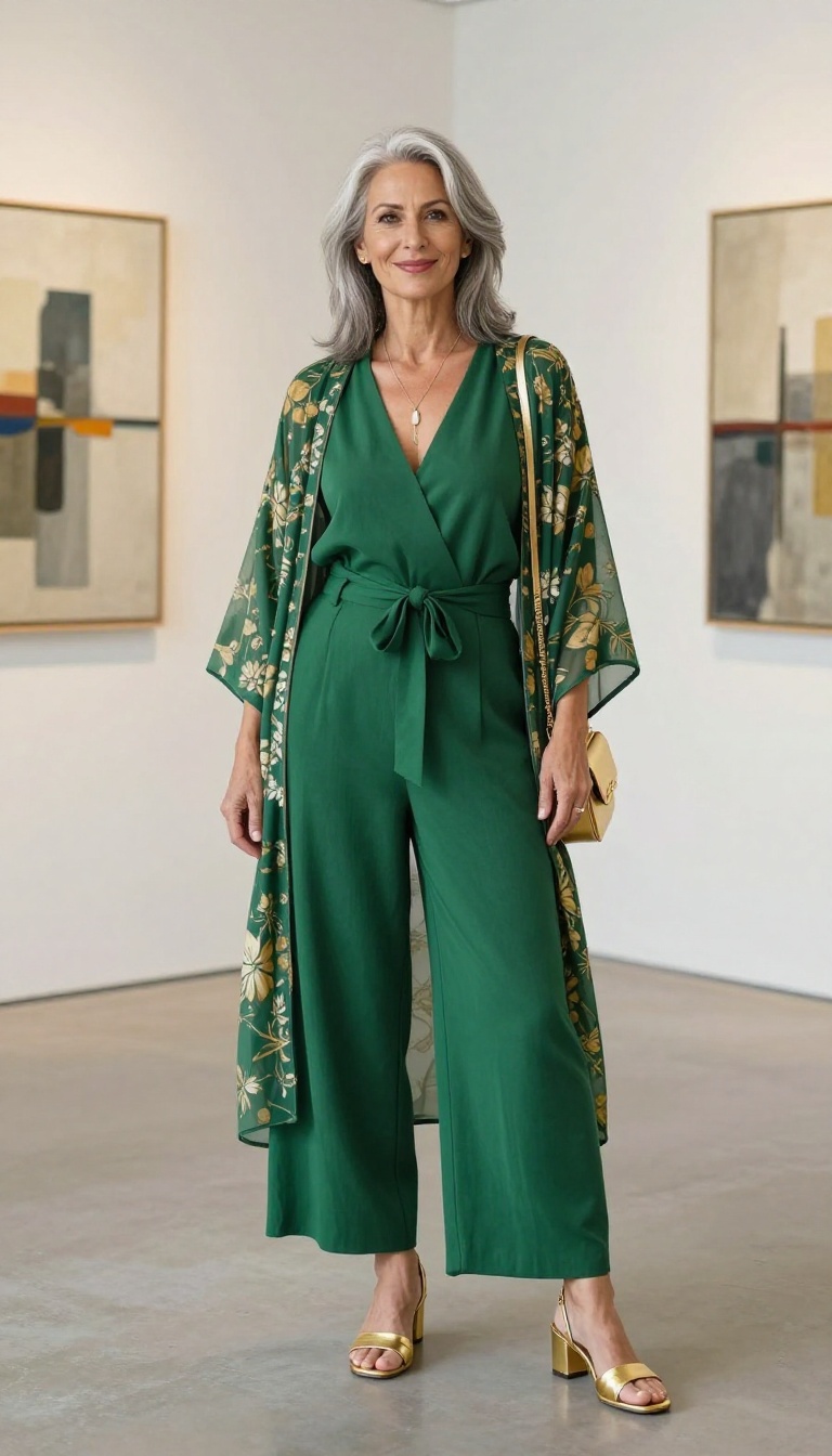5. Disco Glam for Day: Jumpsuit & Kimono