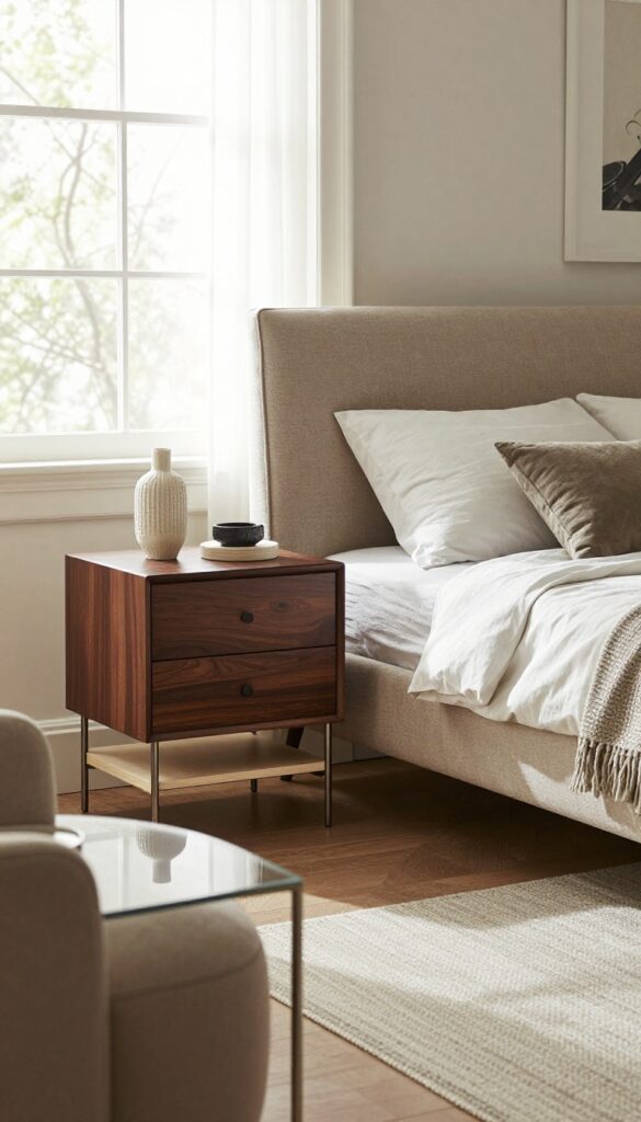 5. Cohesive Nightstands Instead of Matching Sets idea