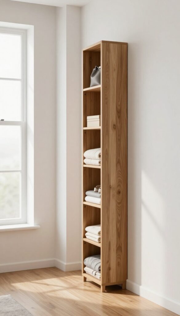 1. Slim Storage That Doesn’t Crowd the Walkway idea