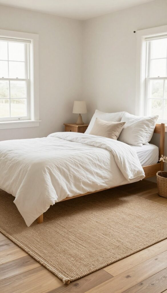 7. Woven Rugs for Warmth and Texture idea