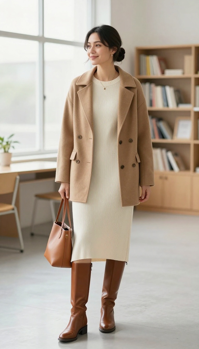 9. The Tweed Jacket and Simple Dress