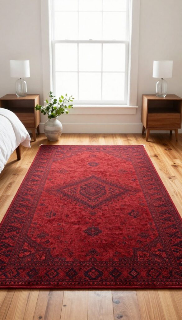 5. Red Through Rugs and Textiles idea