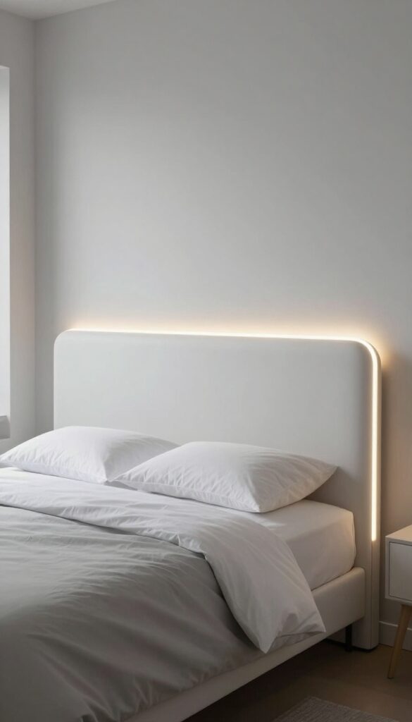 1. LED Strip Lights Behind the Headboard idea