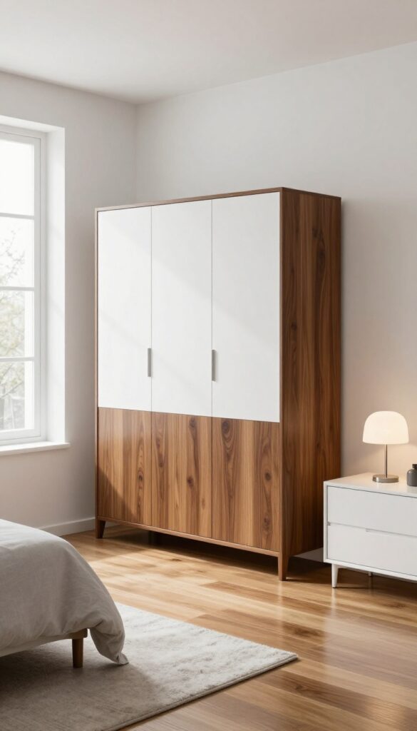 8. Two-Tone Wardrobe Design idea