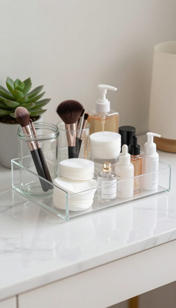 6. Clear Containers for Everyday Essentials idea