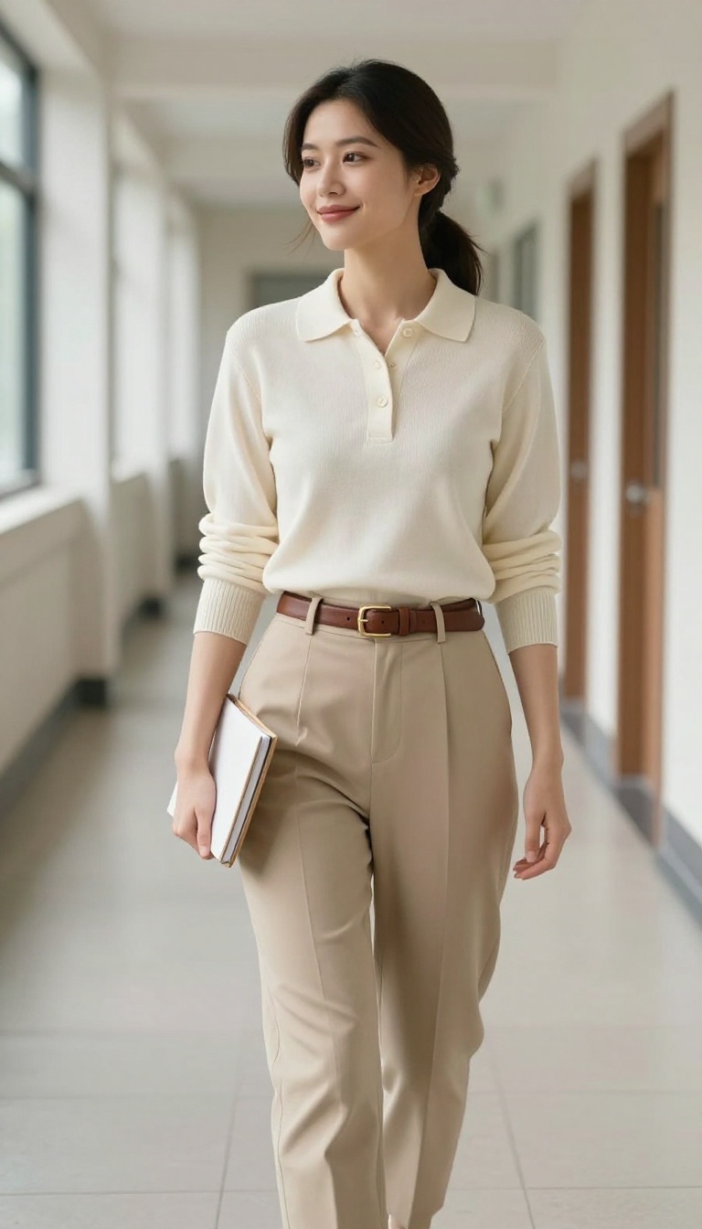 3. Tailored Trousers and a Knit Polo
