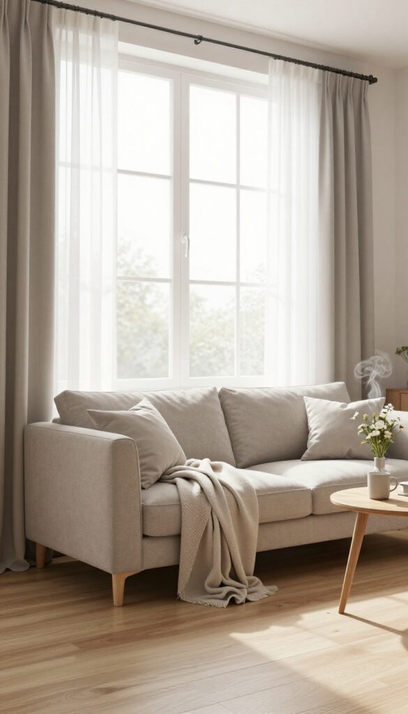 2. Sofa Under a Window for a Reading Spot idea