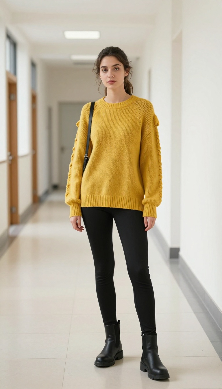 10. Bold Shoulder Sweater