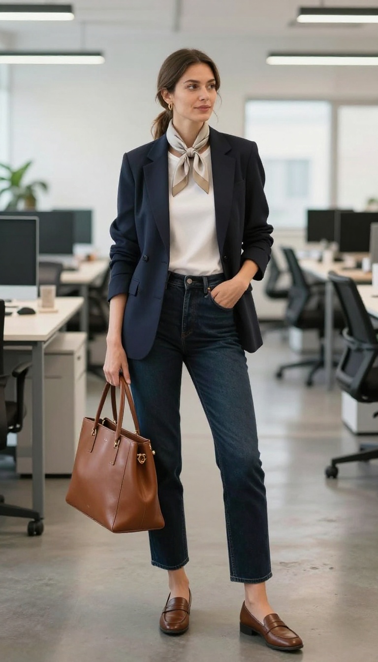6. The Denim and Blazer Combo