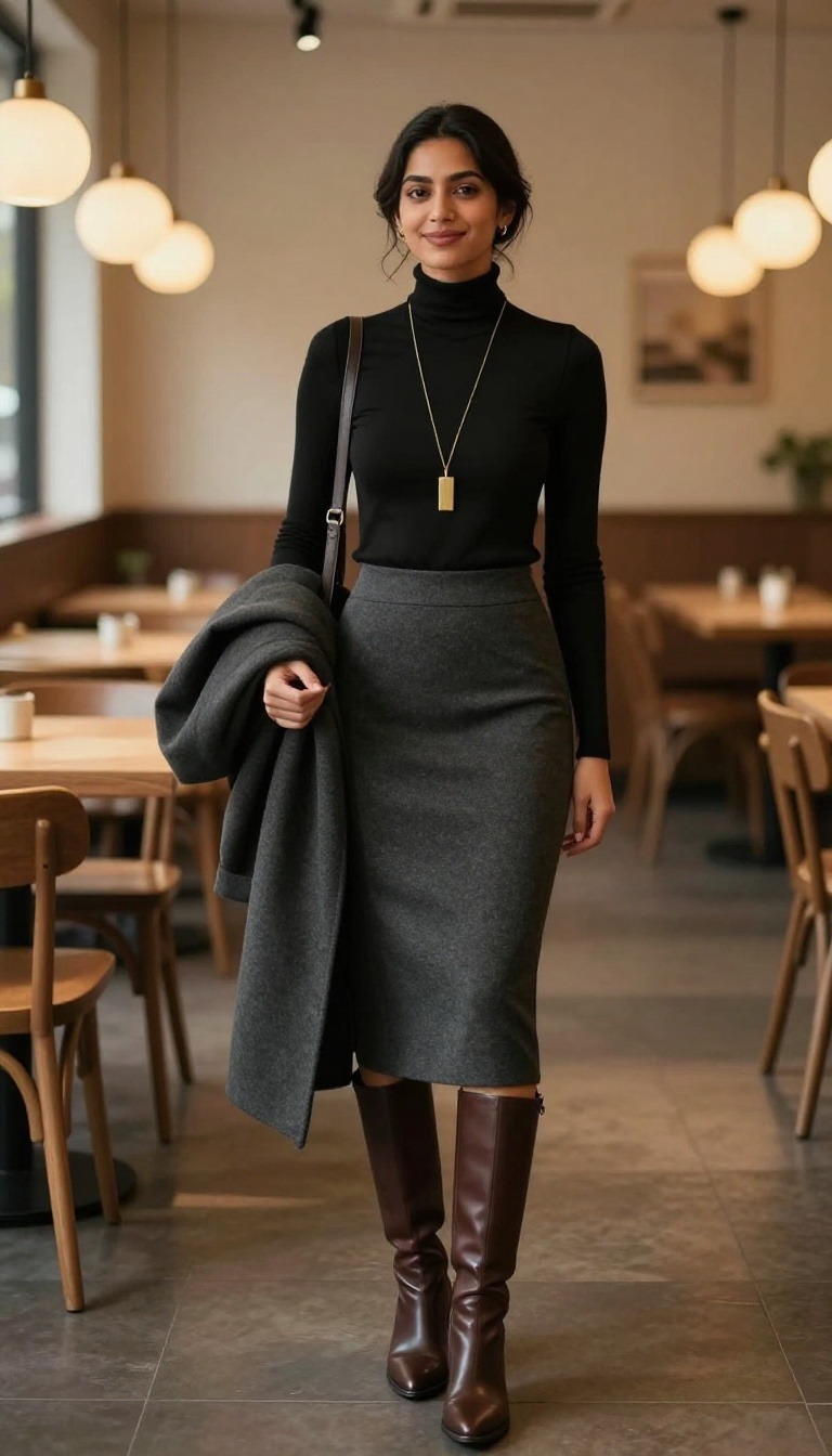 5. Turtleneck and Snoga Skirt
