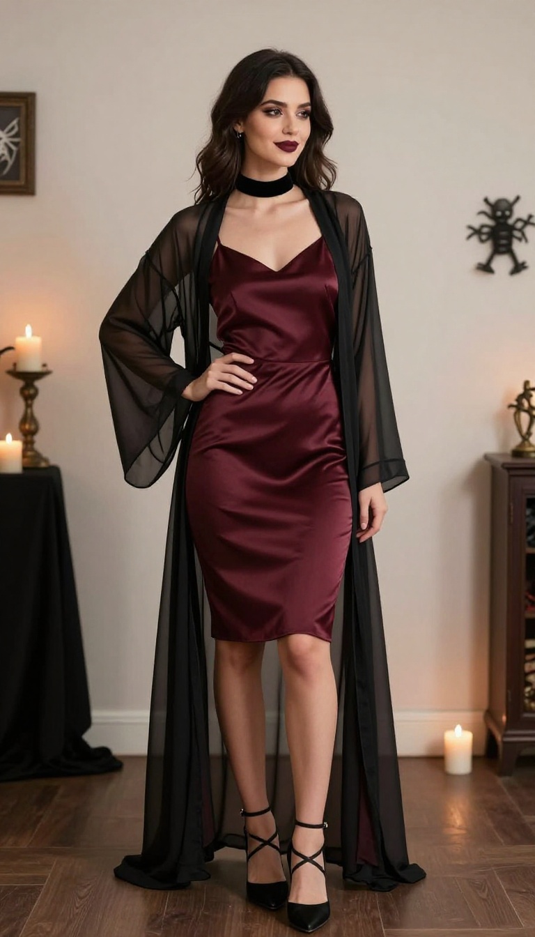 11. Shadowy Siren in Sheer and Satin