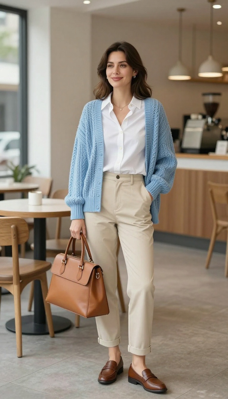 13. The Preppy Look: Sweater Over the Shoulders