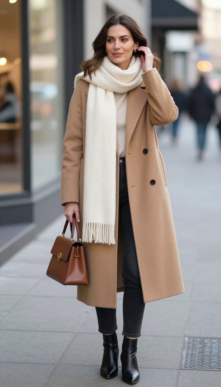9. Longline Coat & Slim Jeans