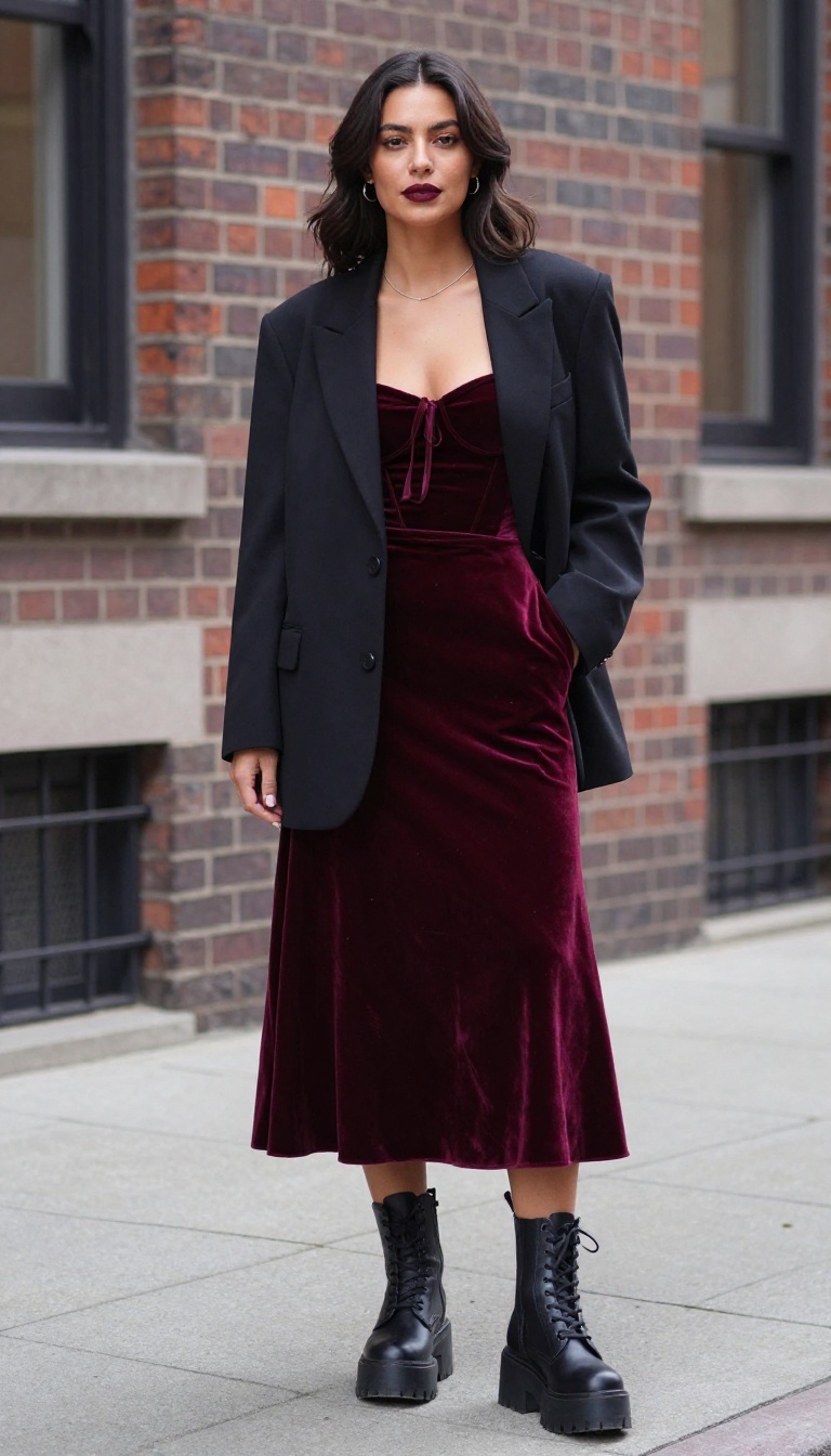 2. The Velvet Corset Dress: Vintage Vamp